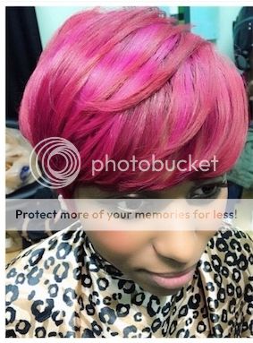 pink hair pixie