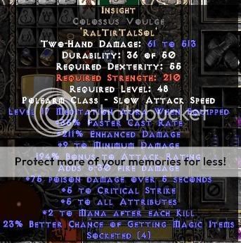 best place to find insight base diablo 2 normal